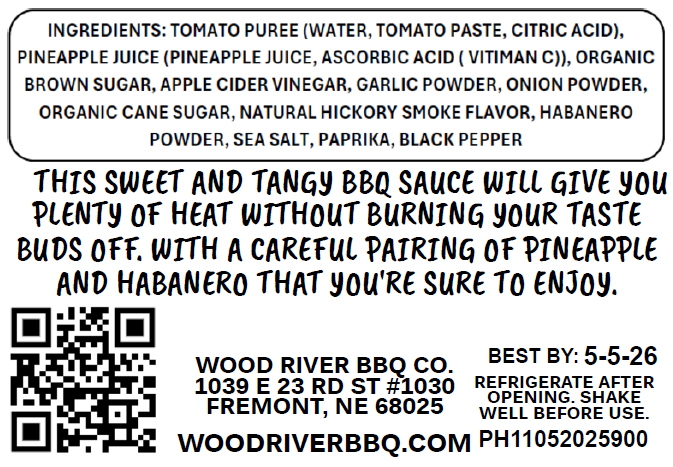 Badgers Pineapple Habanero BBQ Sauce