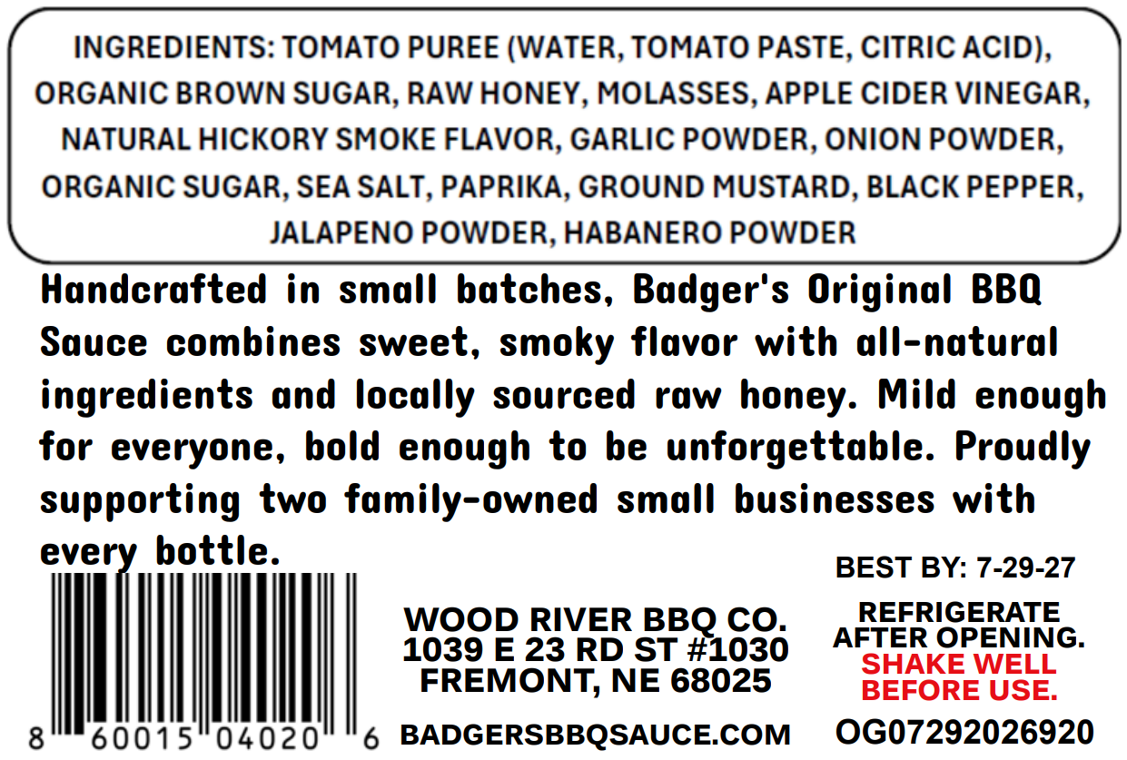 Badgers Original BBQ Sauce